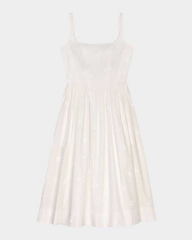 Robolequin Embellished Midi Dress